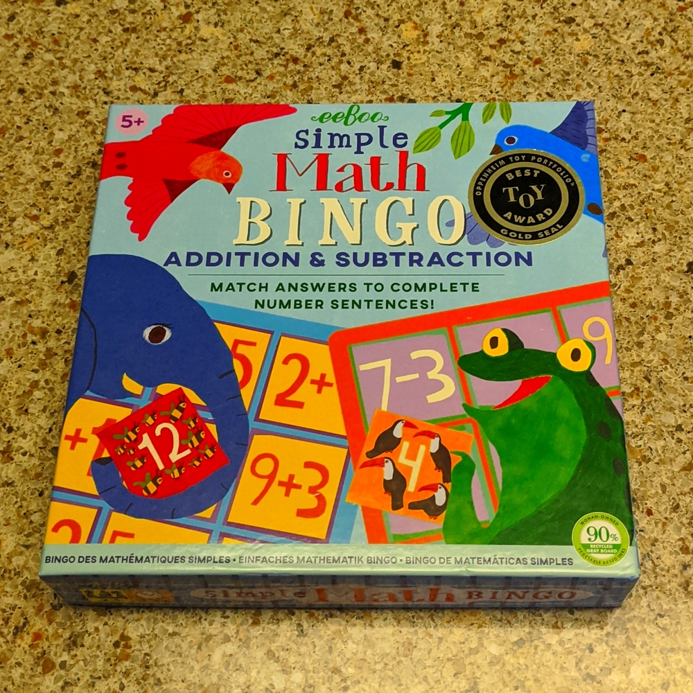 Math bingo-addition and subtraction game